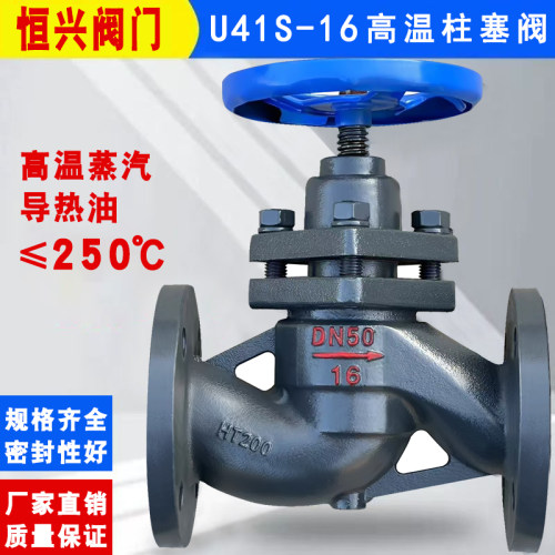 高温法兰柱塞阀蒸汽锅炉截止阀