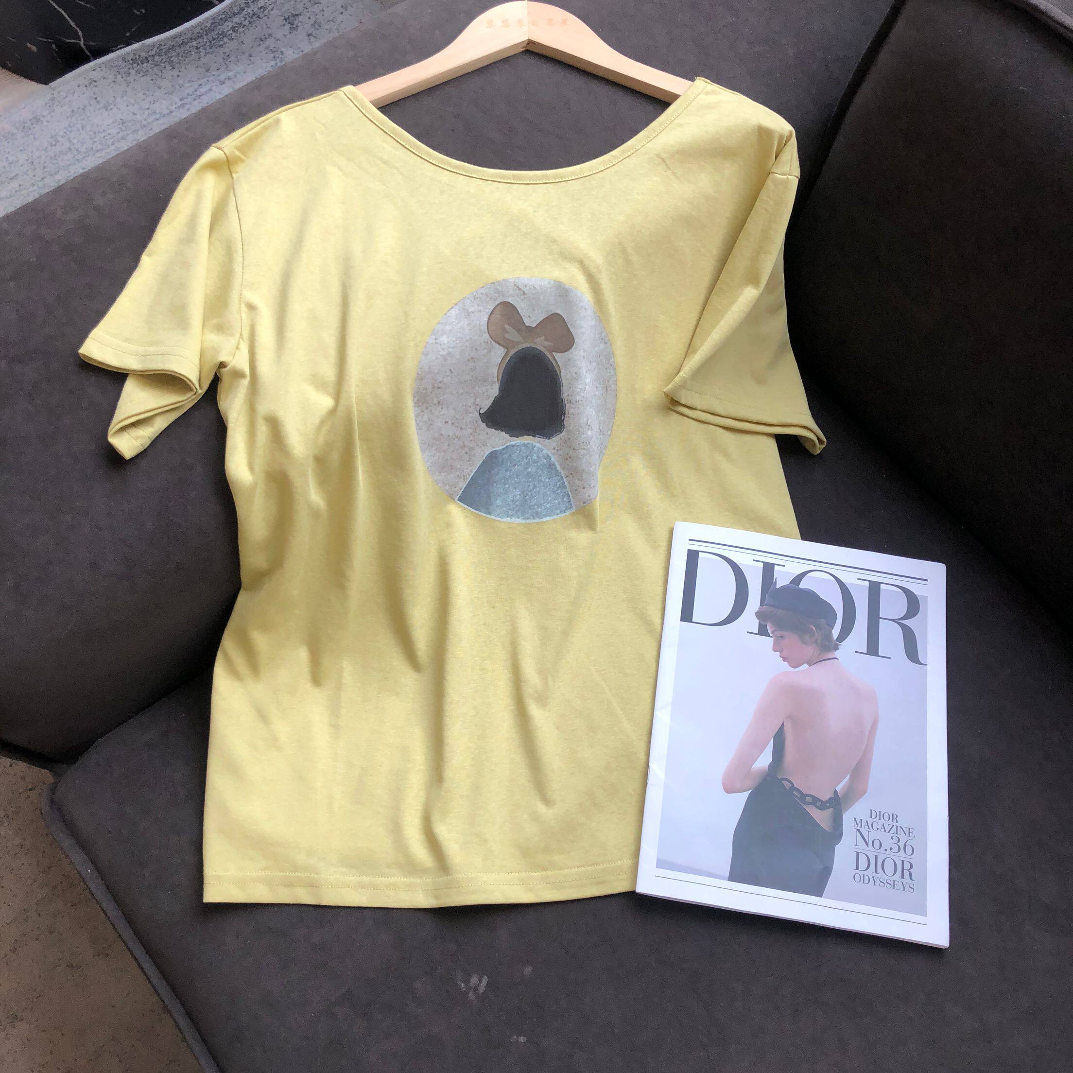 慧慧来自星星女装店 蝴蝶结背影女孩显瘦百搭短袖