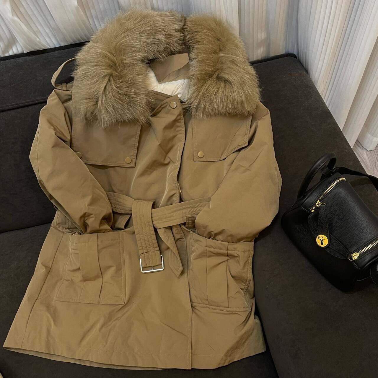 慧慧来自星星女装店  新款毛毛领羽绒加厚带腰带派克服,女装/女士精品,派克服,淘宝优惠券,粉丝福利购,淘宝优惠卷