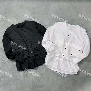 两色欧版 86002新款 店 款 假两件衬衫 大气时尚 慧慧来自星星女装