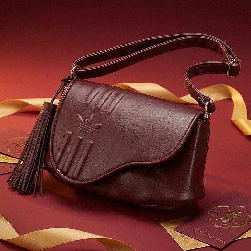 Adidas阿迪达斯复古流苏斜挎包男包女包通用时尚手提包运动包潮