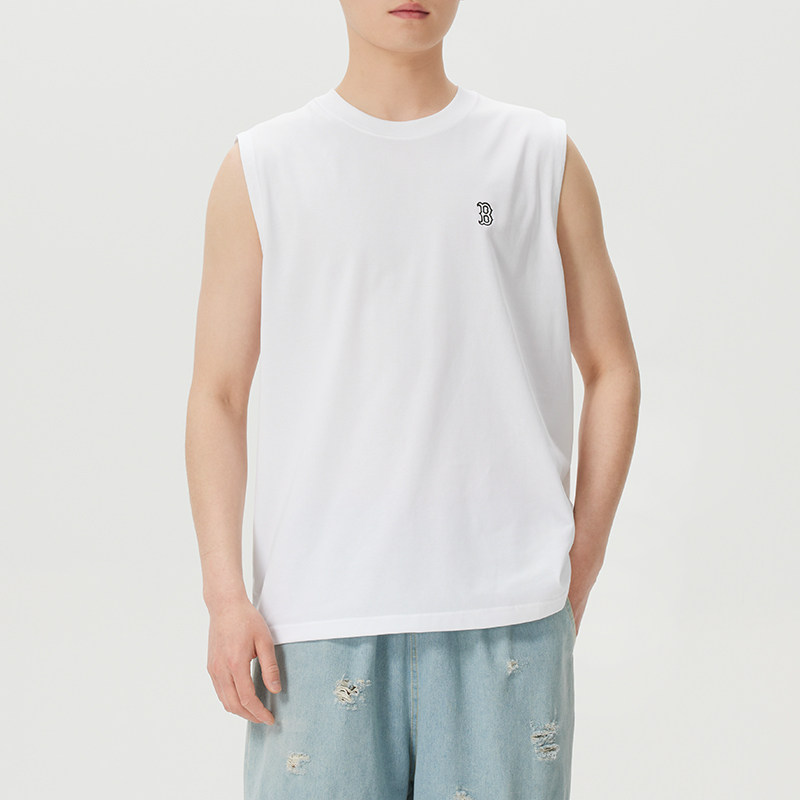 MLB官方 男女无袖T恤上衣2026夏季新款运动服休闲宽松训练背