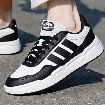 阿迪达斯板鞋男鞋女鞋官方正品2025新款休闲鞋运动鞋熊猫鞋KI1497