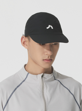 LANBU蓝步黑色鸭舌帽男帽女帽2025夏季新款运动帽休闲情侣棒球帽
