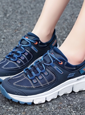 斯凯奇官网正品女鞋25新款穿脱闪穿鞋厚底户外鞋轻便休闲鞋18014