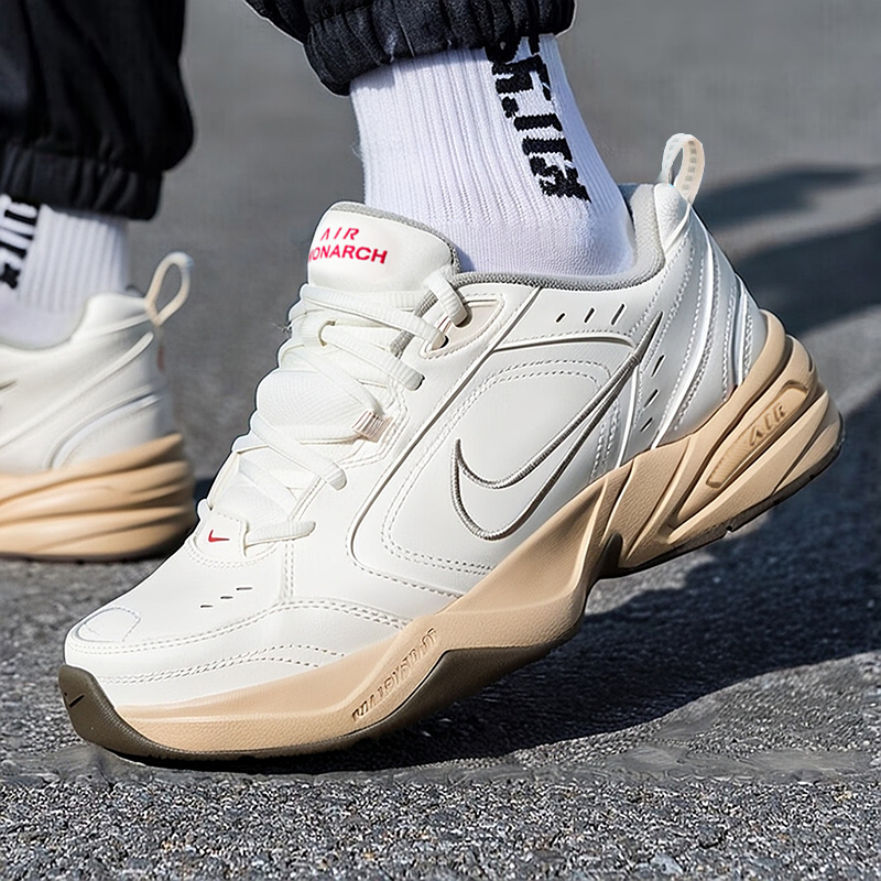 NIKE耐克气垫跑步鞋男鞋冬季新款加厚运动鞋AIR MONARCH缓震跑鞋