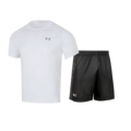 Quick-Drying Suit/Loose Style/White + Black [No Pockets]