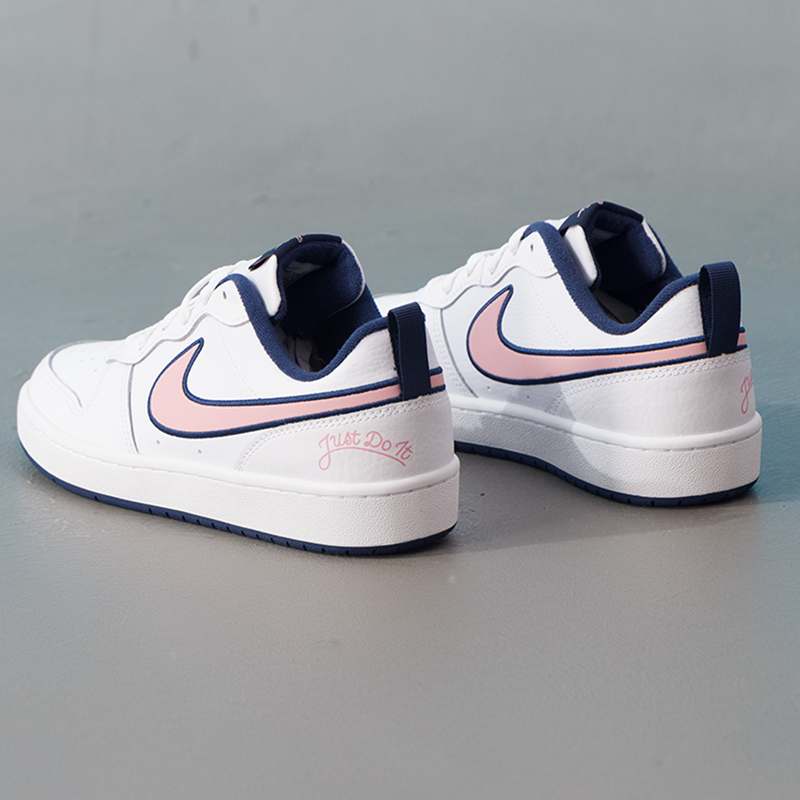 Nike耐克女鞋25冬新款运动鞋COURT白蓝粉低帮休闲板鞋DB3090-100