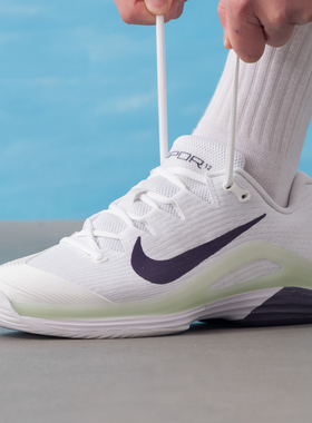 NIKE耐克男鞋2026春季新款ZOOM VAPOR 12 HC网球运动鞋白色休闲鞋