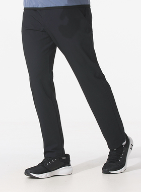 Under Armour安德玛长裤男25新款黑色休闲运动裤跑步裤子1389603