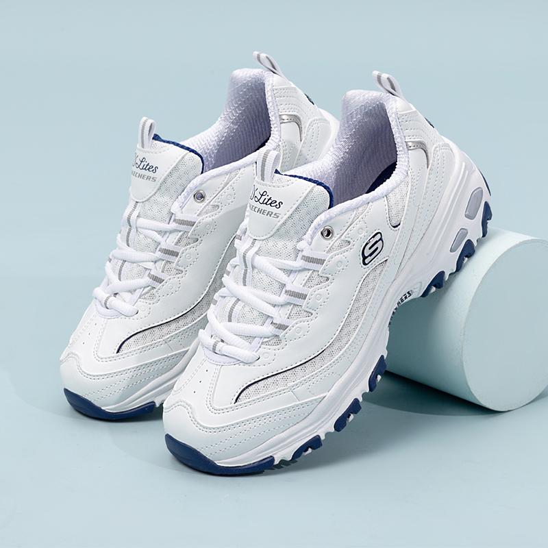 斯凯奇官方正品女鞋透气熊猫鞋