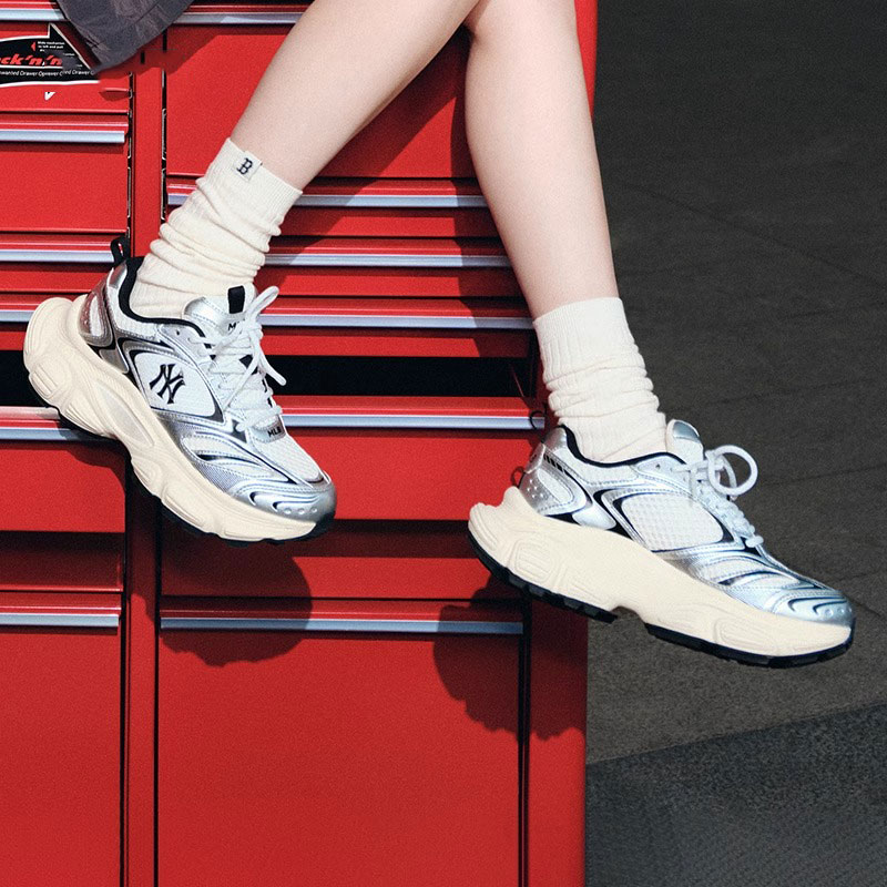 MLB赛博老爹鞋低帮厚底鞋2025冬季新款运动鞋男鞋女鞋3ASHWD15N