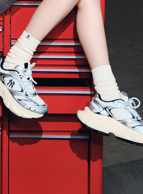 MLB赛博老爹鞋低帮厚底鞋2025冬季新款运动鞋男鞋女鞋3ASHWD15N