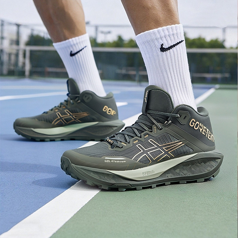 亚瑟士男鞋26新款越野跑步鞋GEL-TRABUCO MT GTX缓震徒步鞋运动鞋