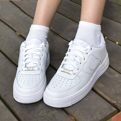 耐克nike官方正品空军一号女鞋2025夏季新款AF1白色童鞋运动板鞋