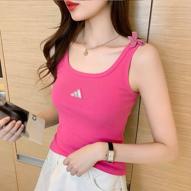 阿迪达斯背心女装2026春季新款运动服跑步健身瑜伽无袖T恤KS0