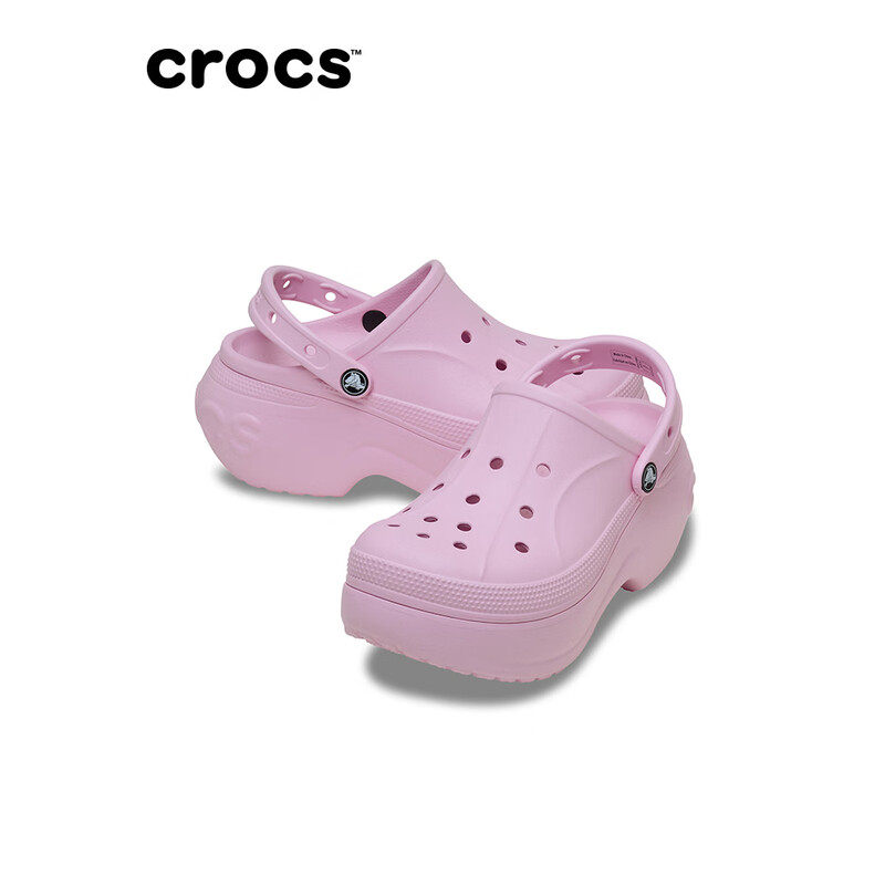卡骆驰CROCS贝拉洞洞鞋女士沙滩鞋包头户外女鞋厚底拖鞋|210