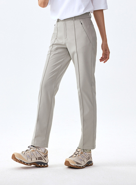 LANBU蓝步软壳长裤女裤秋季新款保暖运动裤休闲裤跑步裤子直筒裤