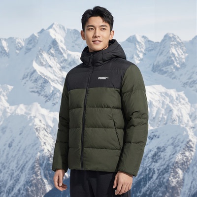 PUMA彪马羽绒服男装冬季新款防寒保暖面包服棉羽外套运动服694699