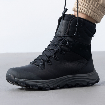 哥伦比亚加绒保暖徒步鞋男鞋秋冬新款抓地减震运动鞋高帮登山鞋潮