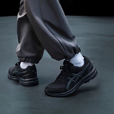 亚瑟士男鞋官方旗舰轻便慢跑鞋GEL-MISSION 3跑步鞋黑武士运动鞋