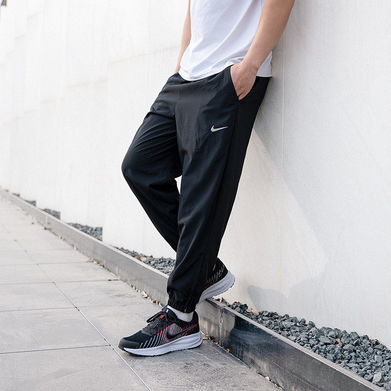 NIKE耐克裤子男裤夏季新款快干梭织长裤跑步训练运动裤健身束脚裤