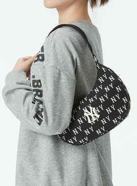 MLB男包女包 2026新款时尚复古老花单肩包户外出行运动休闲手拎包