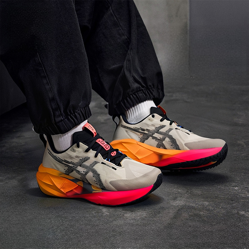 亚瑟士男鞋NOVABLAST 5 CP厚底运动鞋缓震透气健身跑步鞋1011C175