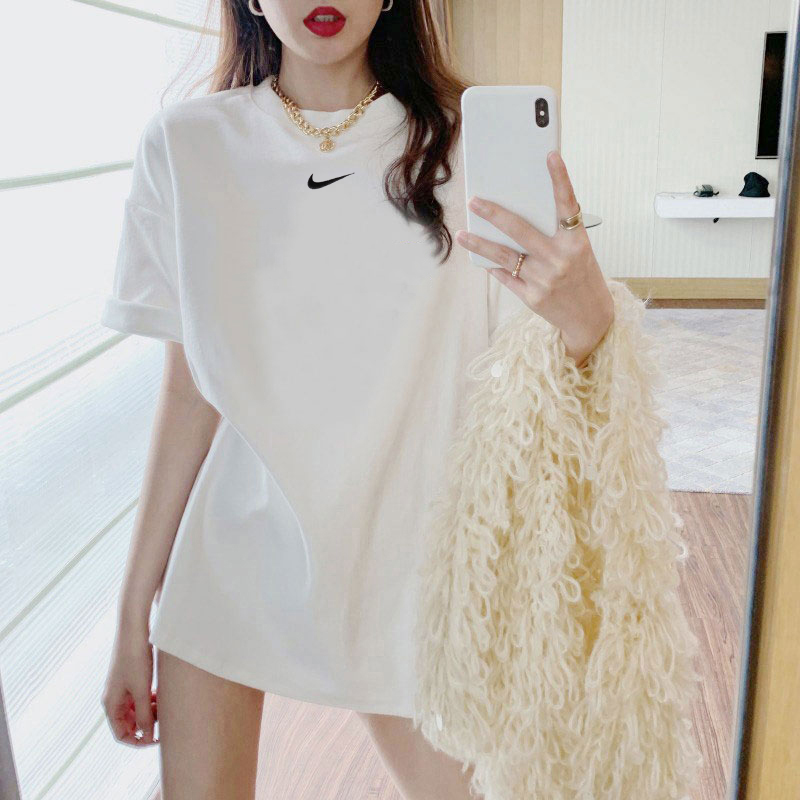 NIKE耐克圆领短袖女装夏季新款跑步运动服宽松T恤女士半袖FD4150