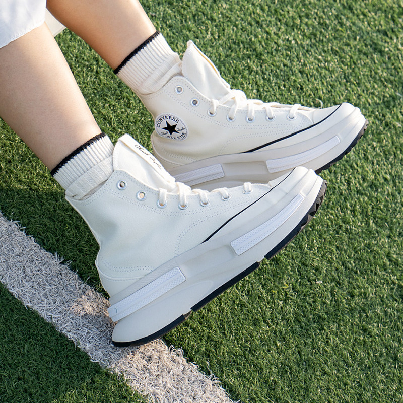 匡威高帮板鞋男鞋女鞋秋季新款厚底情侣帆布鞋舒适显高透气休闲鞋