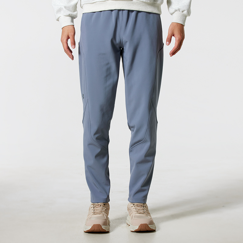 UA安德玛抓绒保暖长裤男裤秋季新款跑步裤子健身训练裤男士运动裤