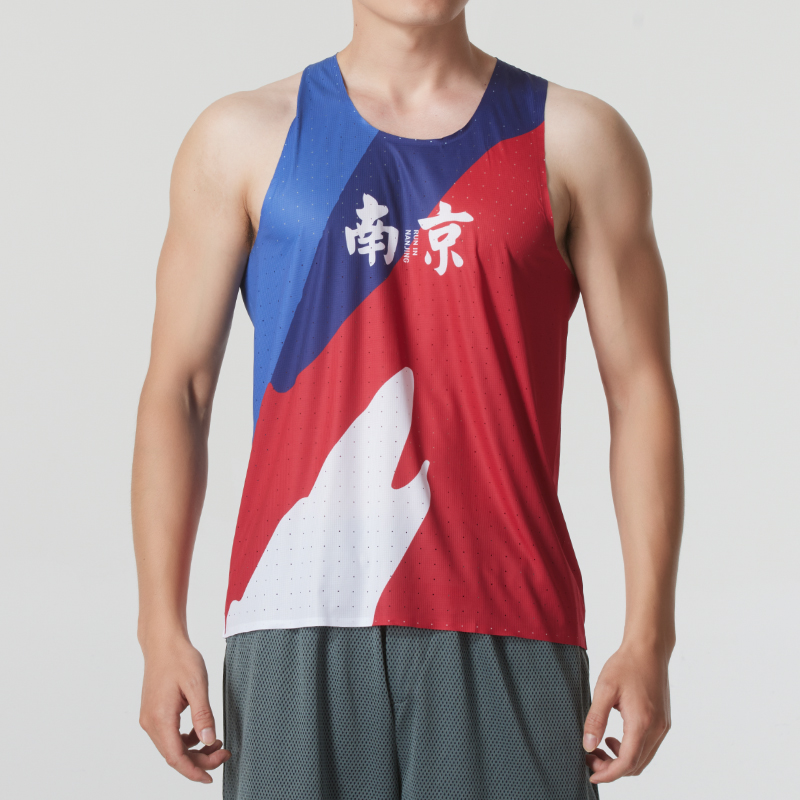 LANBU蓝步男装2025夏季新款运动服无袖T恤男士运动背心X7621302