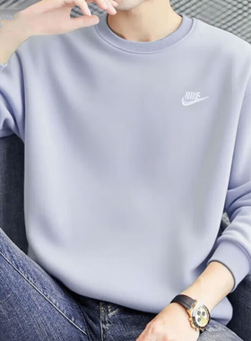 耐克男子休闲圆领卫衣刺绣柔软舒适法式毛圈上衣NIKE CLUB FN3889