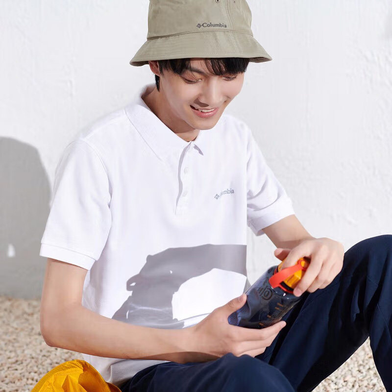 哥伦比亚POLO短袖半袖翻领T恤男装户外运动t恤商务休闲服宽松上衣