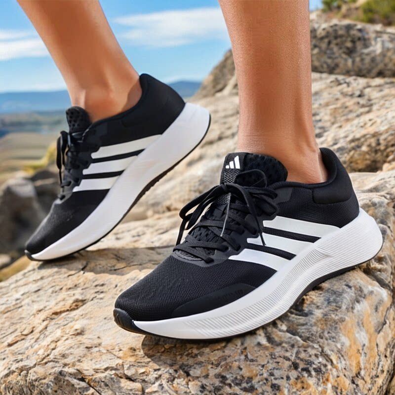 阿迪达斯跑步鞋男鞋春季新款运动鞋网面透气休闲鞋缓震男士鞋子