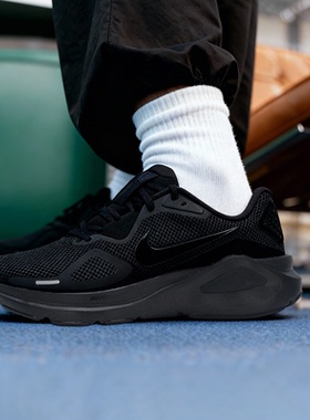 Nike耐克运动鞋男鞋25新款ReactX缓震跑鞋黑色厚底鞋STRUCTURE 26