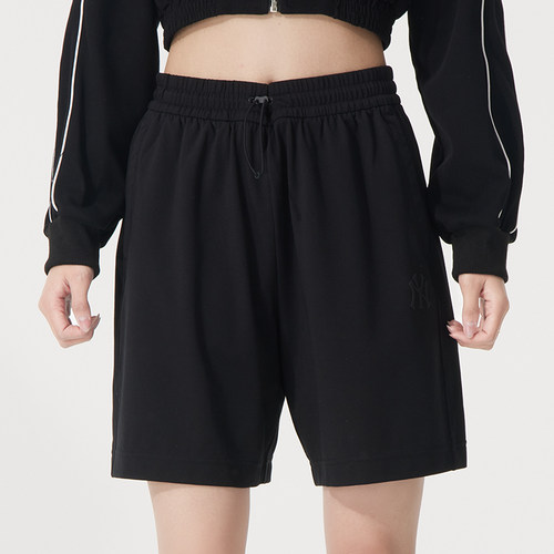 MLB官方男裤女裤2025新款运动裤户外时尚休闲裤情侣针织宽松短裤