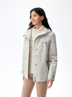 Lanbu蓝步三合一夹克女装冬季新款羽绒内胆运动服户外防风外套潮