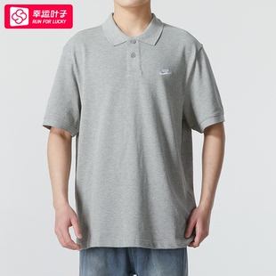 翻领T恤商务休闲短袖 新款 NIKE耐克灰色POLO衫 运动服FN3895 男夏季