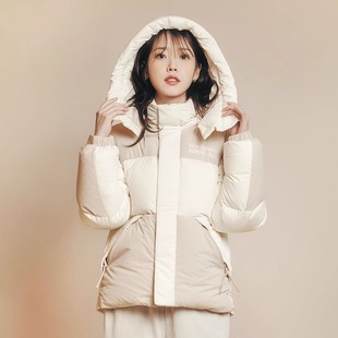 可拆卸帽子冬季 Balance男女款 New 保暖羽绒服NPE41011 IU同款