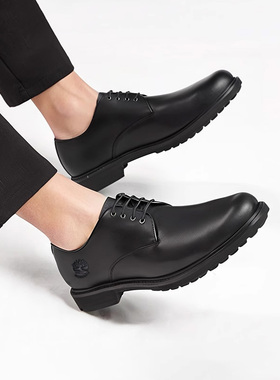 Timberland添柏岚男鞋新款户外男士商务皮鞋黑色低帮休闲鞋5549R