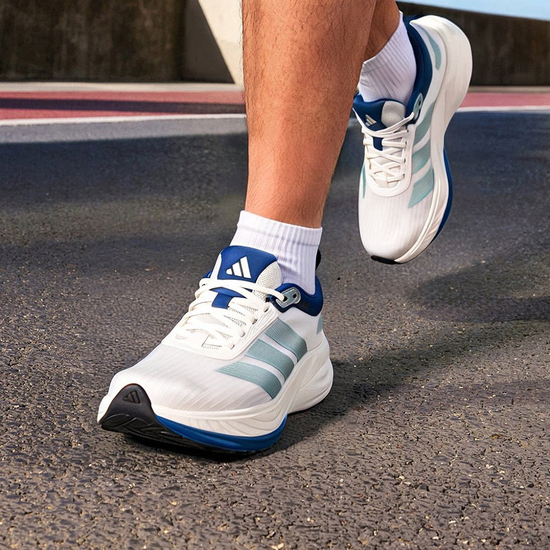 阿迪达斯男鞋跑步鞋2026夏季新款透气运动鞋厚底休闲鞋女士鞋子