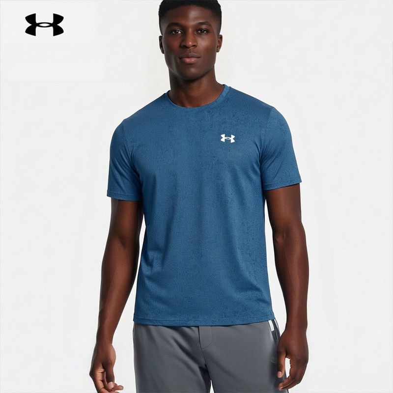 安德玛UA速干短袖男2026夏季新款男士健身衣半袖运动t恤 60
