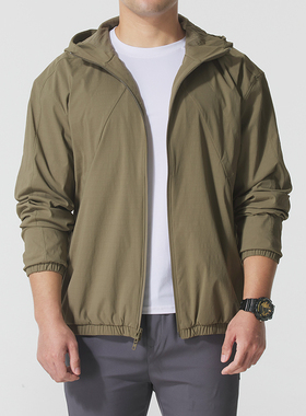 UA安德玛外套男自在系列户外运动服宽松上衣休闲连帽夹克6003863