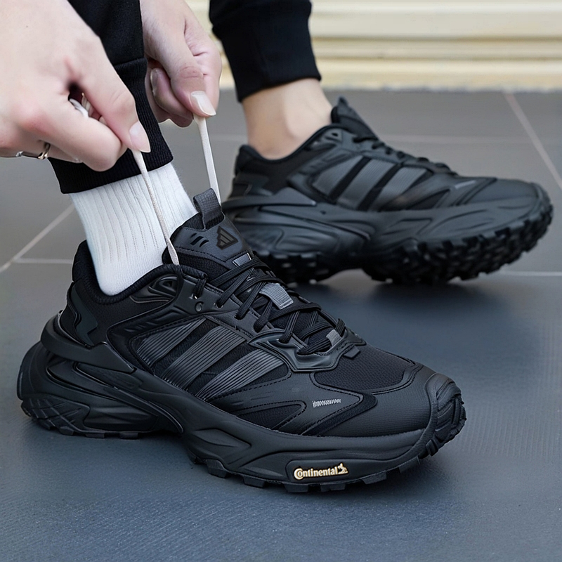 阿迪达斯男鞋女鞋冬季XLG STORM EDGE运动鞋黑色机甲鞋跑步休闲鞋