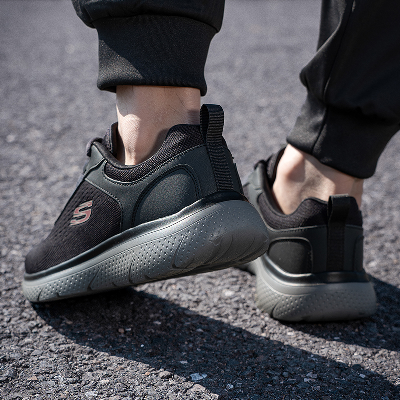 斯凯奇官网男鞋25冬季新款健步鞋慢跑运动鞋减震透气休闲跑步鞋潮