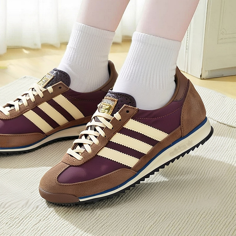 阿迪达斯三叶草女鞋冬季新款运动鞋休闲T头鞋SL 72情侣正品鞋子男