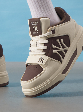 MLB官方 男鞋女鞋2025冬季新款 运动鞋时尚潮流休闲鞋子3ASXW015N