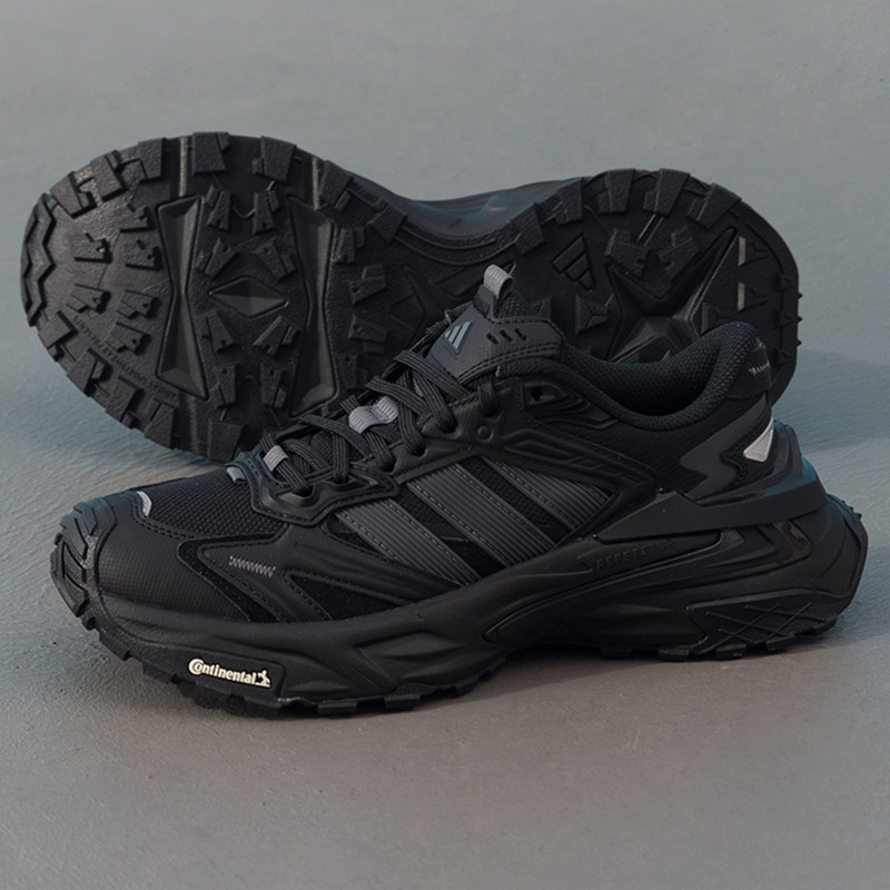 Adidas阿迪达斯男鞋女鞋机甲鞋黑色老爹鞋网面透气运动鞋跑步鞋