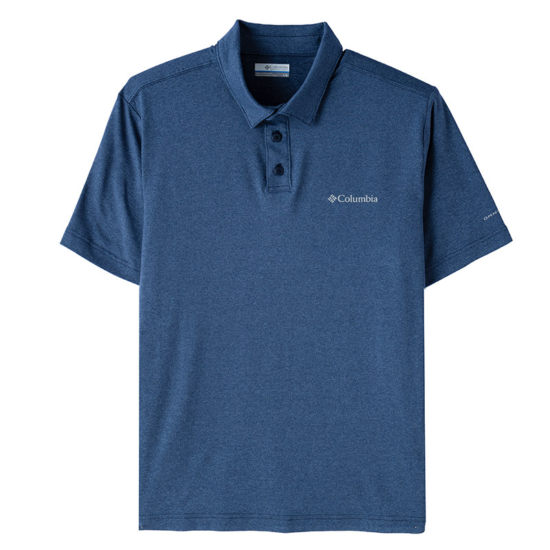 哥伦比亚跑步T恤男装2026新款翻领速干polo衫透气短袖运动服半袖